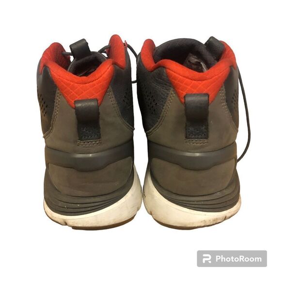Nike Lunar Chenchukka Men\'s 13 Hi-Tops Sneakers Leather Gray/Red 553553 Vietnam main image 5